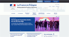 Desktop Screenshot of ambafrance-pl.org