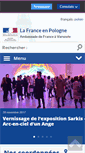 Mobile Screenshot of ambafrance-pl.org