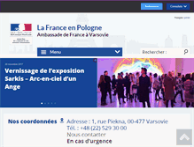 Tablet Screenshot of ambafrance-pl.org